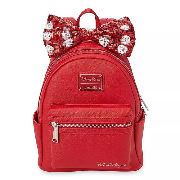 Minnie Mouse Backpack Red Sequined Bow Disney & Loungefly SEALED PACKAGE main image 9